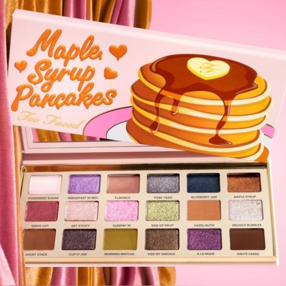 New Too Faced Maple Syrup Pancakes Palette - Warm Browns and Golds - Picture 2 of 4